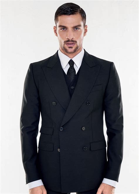 dolce gabbana blu scuro suit|Dolce&Gabbana Suits for Men .